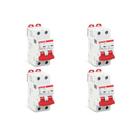 Kit C/4 - Disjuntor Steck Din Bipolar 02A Sdd62C02