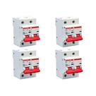 Kit C/4 - Disjuntor Steck Din Bipolar 80A Sd2 C Sdd2C80