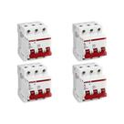 Kit C/4 - Disjuntor Steck Din Tripolar 16A Sd63 C Sdd63C16