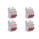 Kit C/4 - Disjuntor Steck Din Tripolar100A Sd3 C Sdd3C100