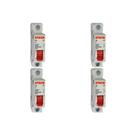 Kit C/4 - Disjuntor Steck Din Unipolar 02A Sdd61C02