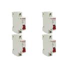 Kit C/4 - Disjuntor Steck Din Unipolar 70A Sd61 C4,5Ka Kit C/4 - Disjuntor Steck Din Unipolar 70A Sd61 C4,5Ka