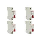 Kit C/4 - Disjuntor Steck Din Unipolar 70A Sd61 C4,5Ka