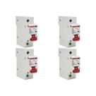 Kit C/4 - Disjuntor Steck Din Unipolar 80A Sd61 C10Ka Kit C/4 - Disjuntor Steck Din Unipolar 80A Sd61 C10Ka