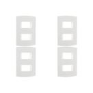 Kit C/4 - Espelho Placa Peesa Alfa P1504 4X2 2Modulo Dist...