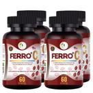 KIT C/4 Ferro Vitamina C Quelado Premium 60 Cáps Fits Life KIT C/4 Ferro Vitamina C Quelado Premium 60 Cáps Fits Life