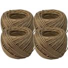 KIT C/4 Fio Barbante Rami 2mm 40g Aprox. 45 Mts Artesanato KIT C/4 Fio Barbante Rami 2mm 40g Aprox. 45 Mts Artesanato