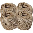 KIT C/4 Fio Barbante Rami 4mm 500g Aprox. 130 Mts Artesanato KIT C/4 Fio Barbante Rami 4mm 500g Aprox. 130 Mts Artesanato