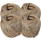 KIT C/4 Fio Barbante Rami 4mm 500g Aprox. 130 Mts Artesanato KIT C/4 Fio Barbante Rami 4mm 500g Aprox. 130 Mts Artesanato