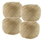 Kit C/4 Fio Cordão Barbante Rami 2mm Rolo 200g Sisal 180 Mts Kit C/4 Fio Cordão Barbante Rami 2mm Rolo 200g Sisal 180 Mts