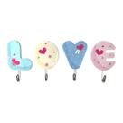 Kit C/4 Ganchos De Parede Adesivos Love Multiuso Decoração Kit C/4 Ganchos De Parede Adesivos Love Multiuso Decoração