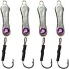 Kit C/4 Isca Micro Turbo 2,5cm- 5g Jumping Jig Ksf - Cromado Kit C/4 Isca Micro Turbo 2,5cm- 5g Jumping Jig Ksf - Cromado