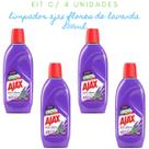 Kit c/ 4 Limpador Flores De Lavanda 500ml Ajax