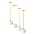 Kit c/4 lustre pendente globo jabuticaba stuttgart cobre