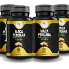 KIT C/4 Ma ca Perua na Negra Pura Premium 500mg 120 Cáps - Fits Life