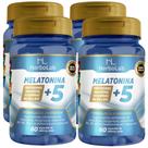 KIT C/4 Melatoni na +5 Triptofano Magnésio B6 - B9 - B12 - Herbolab