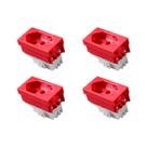 Kit C/4 - Modulo Ilumi Vivaz 1 Tomada 20A. Vermelha 75142 Kit C/4 - Modulo Ilumi Vivaz 1 Tomada 20A. Vermelha 75142