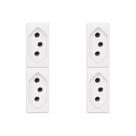 Kit C/4 - Modulo Pial Pop 1Tomada 20A Lg03020 Branco