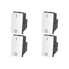 Kit C/4 - Modulo Pial Pop Branco Simples Bipolar 10A Lg010B