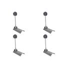 Kit C/4 - Para-Raio Isolador Simples Com Calha Para Telha