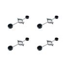 Kit C/4 - Para-Raio Isolador Simples Para Mastro 1.1/2''2...