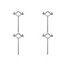 Kit C/4 - Para-Raio Suporte Para Tubo Protecao 2''Para Ch...