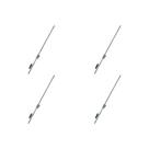 Kit C/4 - Para-Raio Terminal Aereo Com Rosca Soberba+Bucha