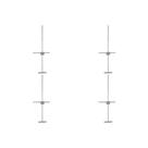 Kit C/4 - Para-Raio Terminal Aereo Fixacao Horizontal Dr-009