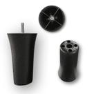 Kit c/4 Pés Turim para Cama Box 12cm - Plástico Resistente