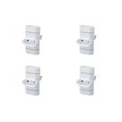 Kit C/4 - Pino 3 Saidas 2 Polos Perlex ''T'' Branco 245Br