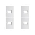 Kit C/4 - Placa Conjunto Modular Ilumi Vivaz 4X2 - 1 Modu... Kit C/4 - Placa Conjunto Modular Ilumi Vivaz 4X2 - 1 Modu...