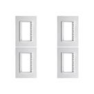 Kit C/4 - Placa Conjunto Modular Ilumi Vivaz 4X2 - 3 Modu... Kit C/4 - Placa Conjunto Modular Ilumi Vivaz 4X2 - 3 Modu...