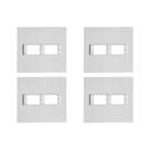 Kit C/4 - Placa Conjunto Modular Ilumi Vivaz 4X4 1 Modulo...