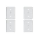 Kit C/4 - Placa Perlex Branca 4X2 (Cega+Furo) 23Pl0/6