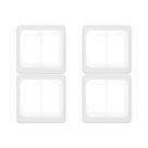 Kit C/4 - Placa Pial Pop Branca 4X4 - 3 Modulos+3 Modulos...