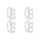 Kit C/4 - Placa Steck Linha Stella Branca 4X2 - 2 Modulos...