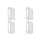 Kit C/4 - Placa Steck Linha Stella Branca 4X2 - Cega Com ... Kit C/4 - Placa Steck Linha Stella Branca 4X2 - Cega Com ...