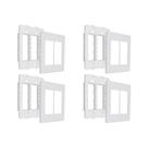Kit C/4 - Placa Steck Linha Stella Branca 4X4 - 3 Modulos...