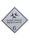 Kit C/ 4 Placas Simbologia Substância Infectante 6 30x30