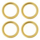 Kit C/4 Porta Grelha Caixilho Ralo Redondo 10cm Inox Dourado