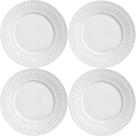 KIT C/4 Pratos Sobremesa de Cerâmica Roma Branco 20,5cm - Porto Brasil KIT C/4 Pratos Sobremesa de Cerâmica Roma Branco 20,5cm - Porto Brasil