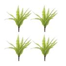 Kit c/ 4 Ramos Samambaia Planta Artificial Permanente Flor Arte 33cm