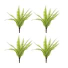 Kit c/ 4 Ramos Samambaia Planta Artificial Permanente Flor Arte 33cm