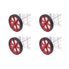 Kit C/4 - Roda Para Carrinho De Feira