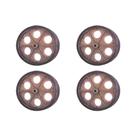 Kit C/4 - Roda Para Carrinho Feira Pc