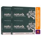 Kit c/ 4 Sabonete Vegano Argila Branca e Rosa Mosqueta 80g - Orgânico Natural