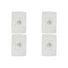 Kit C/4 - Sensor Qualitronix Parede Embutir Foto 180O. Qi2M