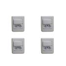Kit C/4 - Sistema Perlex Branca (1 Simples+Tomada 10A) 30... Kit C/4 - Sistema Perlex Branca (1 Simples+Tomada 10A) 30...