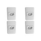 Kit C/4 - Sistema Perlex Branca (1 Tomada 10A) 3011Br Kit C/4 - Sistema Perlex Branca (1 Tomada 10A) 3011Br