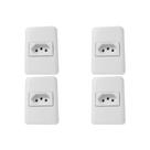 Kit C/4 - Sistema Perlex Branca (1 Tomada 20A) 3015Br